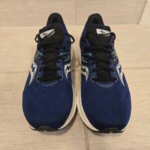 Saucony Triumph 20 Athletic Running Shoes Mens 9.5 Blue White